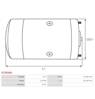 Motor DC substitui Prestolite 46-2624 46-2662
