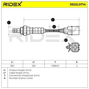 Sonde lambda CHEVROLET 96419955, 96428810, 96419955