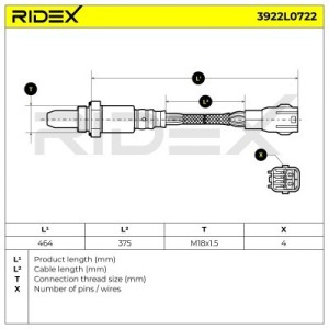 Sonde lambda LEXUS 8946702070, 894670P020, 894670R070
