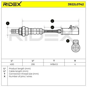 Sonde lambda ASTON XC2F9F472AA, 1123897, F78Z9F472AB