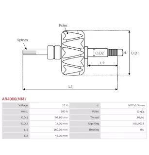 Cópia de Cópia de Cópia de Cópia de Cópia de Cópia de Cópia de Cópia de Cópia de Rotor d’alternateurs pour BOSCH