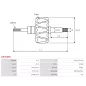 Rotor d’alternateurs pour MITSUBISHI A5320