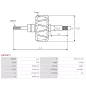 Rotor d’alternateurs pour MITSUBISHI A007TA3377, A7TA3377