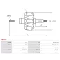 Rotor d’alternateurs pour DENSO 1022112600, 1210003380