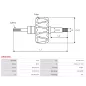 Rotor d’alternateurs pour DENSO 1042103800