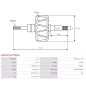 Rotor d’alternateurs pour ISKRA / LETRIKA 11204448