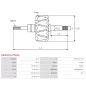 Rotor d’alternateurs pour ISKRA / LETRIKA 11204929, 11205010, 11205027, AAK1805, AAK1806