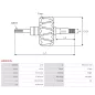 Rotor d’alternateurs pour FORD YC1U10300EA