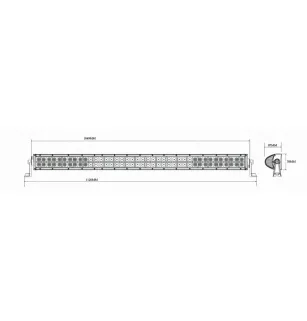 Rampa de largo alcance 80 LEDS 17600 LUMENS 240W