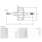 Rotor d’alternateurs pour DAEWOO 96540541 , 96540542