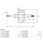 Rotor d’alternateurs pour NIKKO 0350004190, 0350004190