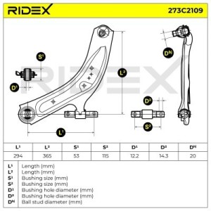 Bras de suspension NISSAN 545014CA0A, 545015HA0A