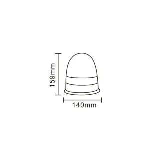 Farol giratório 16 LEDS para fixar 12/24 VOLTS R10 e R65