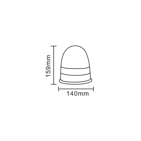 Gyrophare Rotatif 16 LEDS a Fixer 12/24 VOLTS R10 & R65