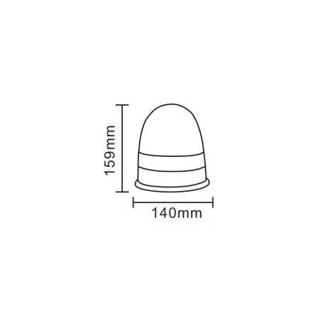 Gyrophare Rotatif 16 LEDS a Fixer 12/24 VOLTS R10 & R65