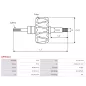 Rotor d’alternateurs pour ISKRA / LETRIKA 11201742