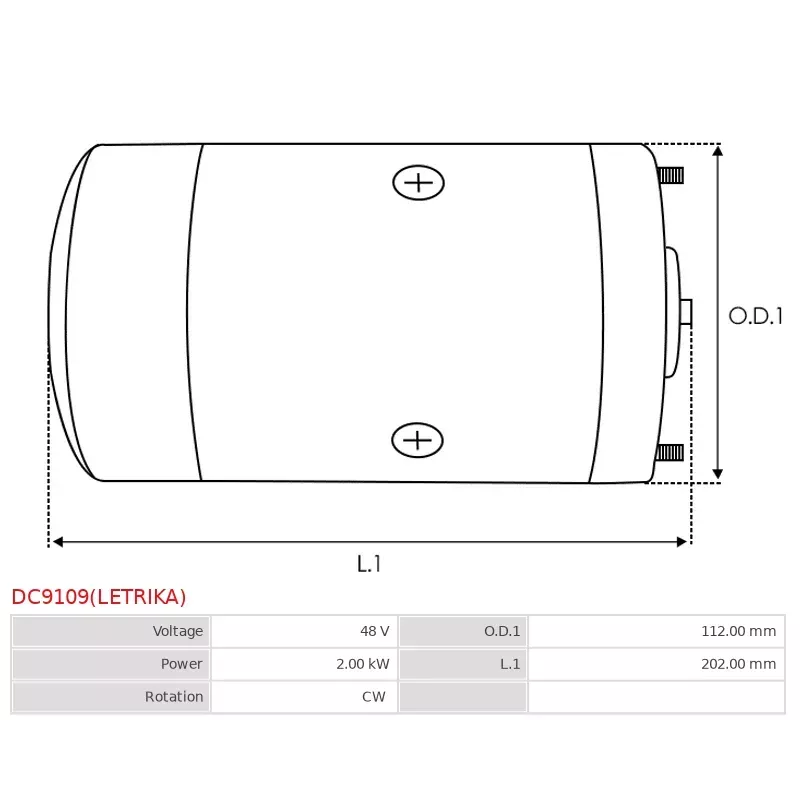 Moteur à courant continu premium ISKRA / LETRIKA 11.216.511