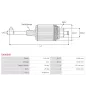 Induit démarreur pour BOSCH 0001114003 , 0001114004 , 0001114008 , 0001114014