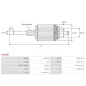 Induit démarreur pour BOSCH 0001112014 , 0001112027 , 0001112028 , 0001112044 , 0001112045