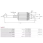 Induit démarreur pour BOSCH 0001359001 , 0001359002 , 0001359003 , 0001359004 , 0001359005