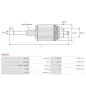 Induit démarreur pour BOSCH 0001362005 , 0001362006 , 0001362011 , 0001362023 , 0001362034