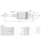 Induit démarreur pour BOSCH 0001208203 , 0001208205 , 0001208214 , 0001208219 , 0001208220 , 0001208226