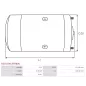 Moteur à courant pour ISKRA / LETRIKA AMP4537 pour 11.212.643, 11.212.786, 11.216.210, 11.216.428, 11.216.755, AMP4524