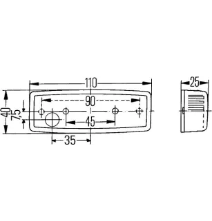 Hella position light 2PF 006 717-011