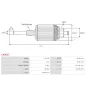 Induit démarreur pour BOSCH 0001107010 , 0001107011 , 0001107030 , 0001107031 , 0001107032 , 0001107037 , 0001107038