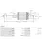 Induit démarreur pour BOSCH 0001109017 , 0001109043 , 0001109044 , 0001109047 , 0001109049