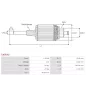 Induit démarreur pour BOSCH 0001311041 , 0001311042 , 0001313003 , 0001313005 , 0001313006 , 0001314001