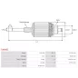 Induit démarreur pour BOSCH 0001109021, 0001109022, 0001109066, 0001109067, 0001109069