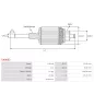 Induit démarreur pour BOSCH 0001110016, 0001110029, 0001110030, 0001110039, 0001110041