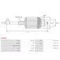 Induit démarreur pour BOSCH 0001241001, 0001261001, 0001261002, 0001261004, 0001261005