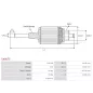 Induit démarreur pour BOSCH 0001368001, 0001368002, 0001368003, 0001368004, 0001368005