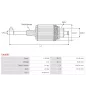 Induit démarreur pour BOSCH 0001106024, 0001106028, 0001107477