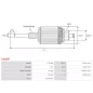 Induit démarreur pour BOSCH 0001138001, 0001138003, 0001138011