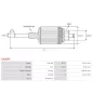 Induit démarreur pour BOSCH 0001230001, 0001230002, 0001230003, 0001230004