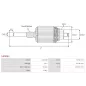 Induit démarreur pour BOSCH 0001330001, 0001330003, 0001330004, 0001330005