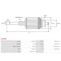 Induit démarreur pour BOSCH 0001108402, 0001108403, 0001108405