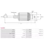 Induit démarreur pour BOSCH 0001110017, 0001110022, 0001110026, 0001110079, 0001110089, 0001110095