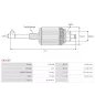 Induit démarreur pour BOSCH 0001211012, 0001211223, 0001211224, 0001211255