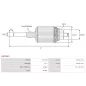 Induit démarreur pour BOSCH 0001174601, 0001174608, 0001174612, 0001179002