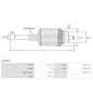 Induit démarreur pour BOSCH 0001177000, 0001177001, 0001177002