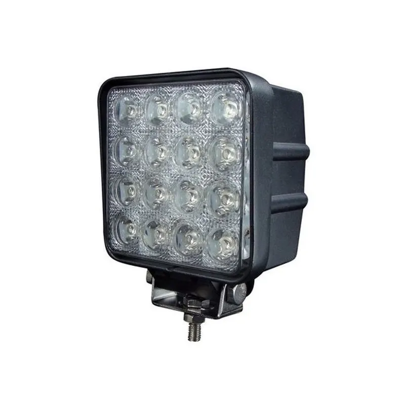 Foco de Trabajo 16 LED 48W 4000 Lúmenes Aluminio Foco de Trabajo 16 LED 48W 4000 Lúmenes Aluminio