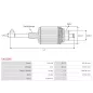 Induit démarreur pour BOSCH 0001363110