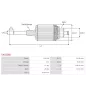 Induit démarreur pour BOSCH 0001111003, 0001111008, 0001111010, 0001111016