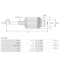 Induit démarreur pour BOSCH F000AL0400, F000AL0413