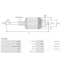 Induit démarreur pour BOSCH 0001109335, 0001109355, 0001109356, 0001109357, 0001109359