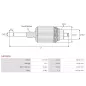 Induit démarreur pour BOSCH 0001212214, 0001212402, 0001212403